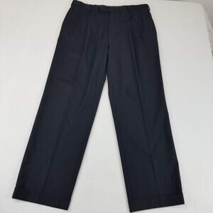 Brooks Brothers Pants Mens 35x30 Wool Loro Piana Italy Dress Pleated Cuffed